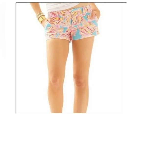 Lilly Pulitzer Breakwater Blue Tini Bikini Walsh short - Picture 1 of 4